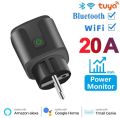 Smart Socket EU 16A 20A AC240V Wifi Smart Plug Power Outlet Alexa Google Home Voice Control For Tuya Smart Life APP. 