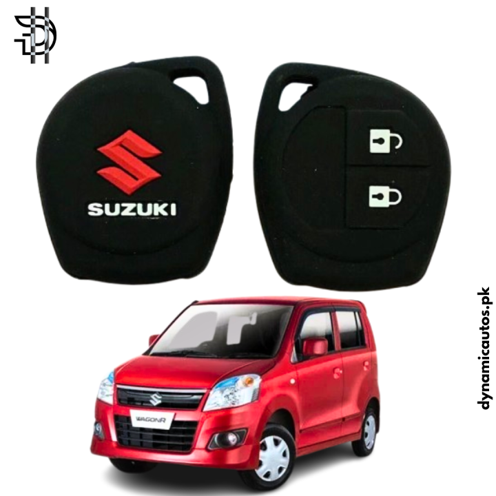 Suzuki Wagon R 2014–2026 New Model Car Key Cover | PVC Silicone Protective Key Case – Black | Durable & Scratch Protection