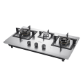 Haier HCC- 832DGS (3 Brass burners + Stainless Steel + Electric Ignition + Flame Failure Protection Device )  - Brand Warranty - Free Professional Installation By Haier. 