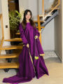 Elegant Silk Shirt Dupatta & Gharara for Women Wedding 3pcs. 