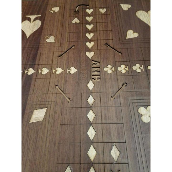 High Quality Ply Wood 4-player Ludo - Large