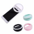 【ETOP】Mobile Phone Light Clip Selfie LED Auto Flash For Cell Phone Smartphone Round Portable Selfie Flashlight Makeup Mirror. 