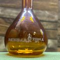 Volumetric Flask, 250ml - Class A - Polypropylene Stopper, Borosilicate Glass, Amber - White Graduation Mark, Normax. 