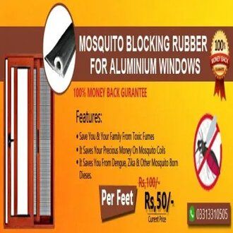 Mosquito Blocking Rubber for Aluminum Windows
