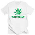 Vegan Vegetarian Weed Gift T Shirt For Men Women Animal Lover Statement T-Shirt Green Hemp Leaves Short Sleeve Funny Tshirt. 