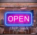 Customized Open LED Neon Sign For Business, Store, Cafe, Bar, Hotel & Shops - 14"x8". 