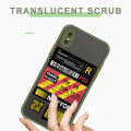UCUC for Huawei Nova 3i P Smart Plus Back Cover Striped Ticket Frosted Transparent Hard Phone Case Thin Shockproof Full Cover Camera Protect Case. 
