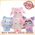 [Ready Stock] Hello Kitty Kuromi Plush Doll Toys Lolita Princess Dress Melody Cute Little Devil Ragdoll Gift Soft. 