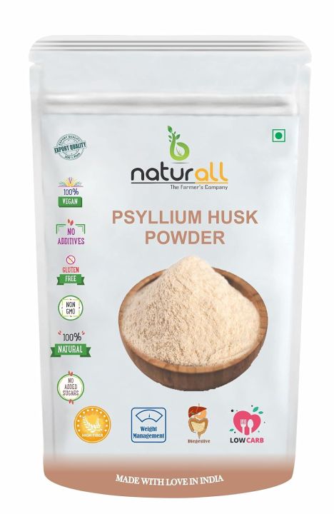 Click to open expanded view B Naturall 99% Psyllium Husk Powder/Isabgol Husk Powder - 100 Mesh (sat-Isabgol Atta) Fibre Support - 150 GM by B Naturall