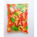Triangle shape colorful snacks 250 gm. 