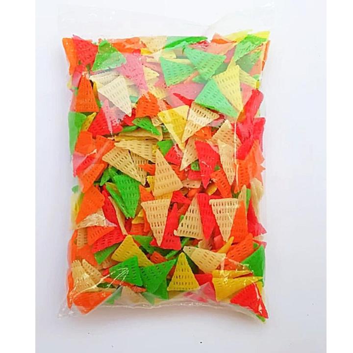 Triangle shape colorful snacks 250 gm