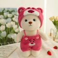 Imported  Wearing Clothes Teddy Bear Plush Toy Soft Stuffed Lily Bear Animal Doll for Kids Christmas Birthday Doll Gift. 
