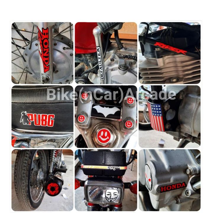 Motorcycle 125cc 18 X Sticker Kit Vinyl Reflector Sticker Kit With Installation Guide Waterproof Material