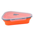 Leftover Pizza Slice Container Dishwasher Safe Pizza Storage Container Adjustable with 5 Microwaveable Trays for Kitchen. 