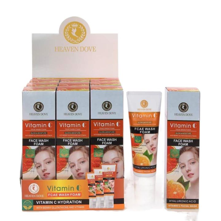 Heaven Dove Face Wash Glow and Moisture Foam 120 Ml Vitamin C
