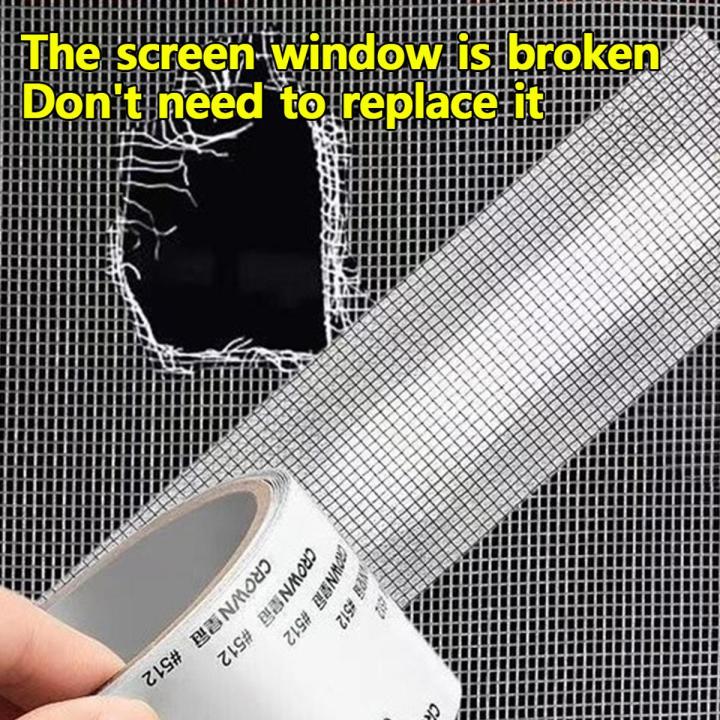 Window Screen Repair Tape Net Anti-Mosquito Repair Tape Repair Broken Hole Waterproof Patch Net Self-Adhesive Tape