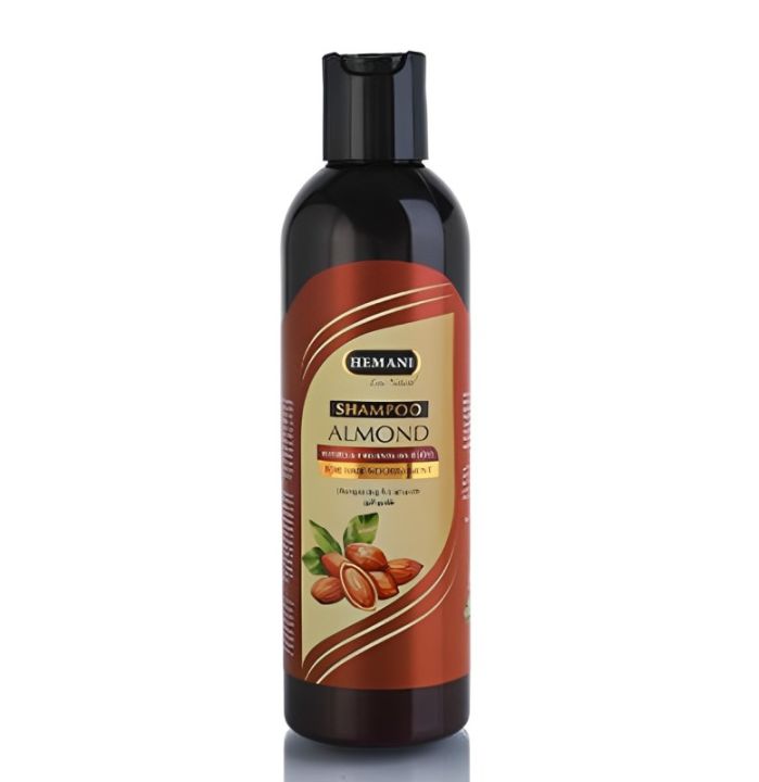 𝗛𝗘𝗠𝗔𝗡𝗜 𝗟𝗜𝗩𝗘 𝗡𝗔𝗧𝗨𝗥𝗔𝗟 - ALMOND SHAMPOO 350ML