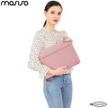 MOSISO Laptop Sleeve 13.3" - 14" Inch Compatible with MacBook Air/Pro, 13-13.3 inch Notebook, Compatible with MacBook Pro 14 inch M3 M2 M1 Chip Pro Max 2023-2021, Polyester Horizontal Case with Pocket, Pink. 