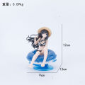 Swimming ring series handmade decorations Irena Chuyin Rem desktop decoration anime beautiful girl car doll. 