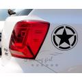 Star Vinyl Car Decal (Black) Die Cut, Fuel Tank, Bumper Decal for Windows Cars Trucks Laptops, Etc, Car Accessories, Stickers for Car by Sticker Saloon. 