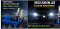 LED Headlight H4 LED Headlight Car Headlight Bulb REGO 8000W Super Bright LED Bulb Universal 12V High Low Beam Auto Headlamp Pair. 