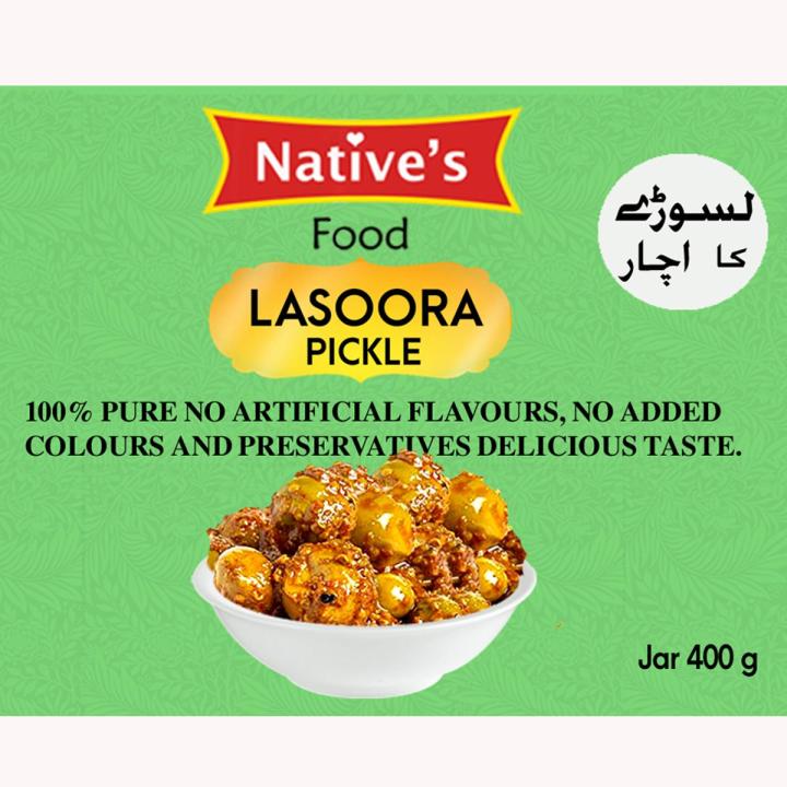Lasoora Pickle, Lasooray Ka Achar, 400g Jar