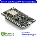 ESP8266 NodeMcu WiFi Programming & Development Kit With CH340 Module by Electrica. 
