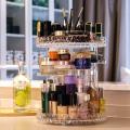 Rotating Cosmetic Storage Box 360 Degree Rotary Acrylic Makeup Organizer Adjustable Cosmetic Storage Display Case for Women Girl Makeup Storage A&AE- 1Pc Rotating Makeup Organizer Space Saving Cosmetic Organizer Makeup Holder Makeup Storage Case. 