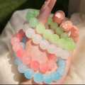 4 Beautiful Transparent Glass Bead Friendship Bracelet for Couples, Bestfriends, Boys and Girls. 