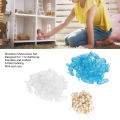 Dollhouse Shoes Dress Set, Lightweight Dollhouse Shoes Plastic 60pcs with 20pcs Ear Stud for Home Play. 