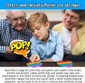 Pop It Fidget Toys Pop Its Fidgets Kids Toys, Fidget Toy Pack Poppet Figit Sensory Toys, Stocking Stuffers for Kids & Adults, Rainbow Popper Stress Relief Gifts Poppers Fidget Get Girls Toys 1 Piece. 