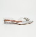 Transparent Flat Sandals Trending and stylish clear vinyl  kitten Flat for women. 