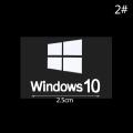 Silver Logo Sticker WIN10 Windows10 Mobile Phone Laptop Logo Metal Sticker Decor. 