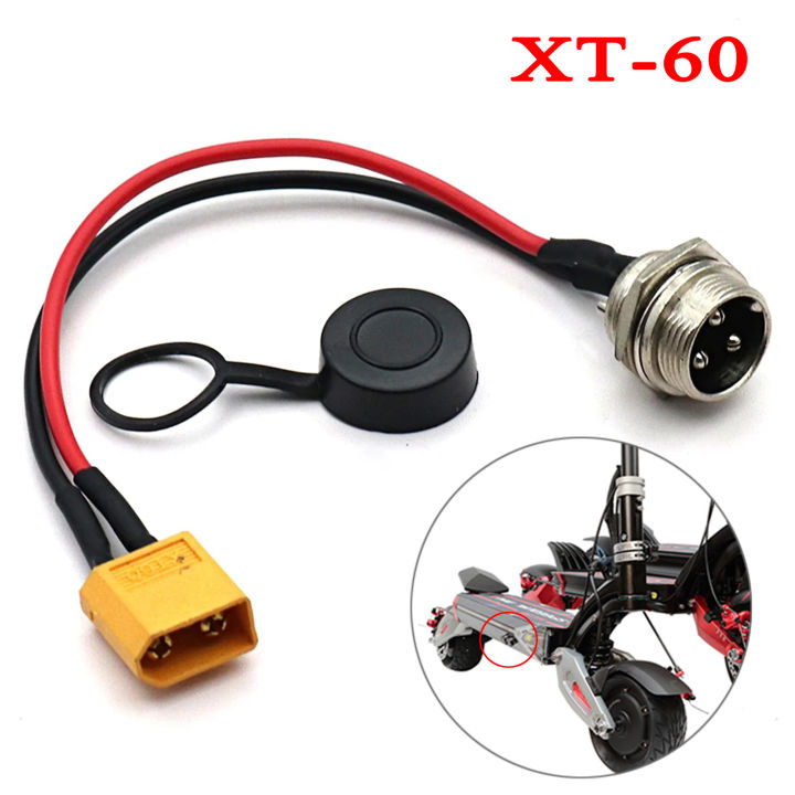 Universal XT60 3 Pins Charging Port for VSETT 8 8+ 9 9+ 10+ ZERO 8 9 10 8X 10X 11X Speedual Electric Scooter XT60 Socket Plug