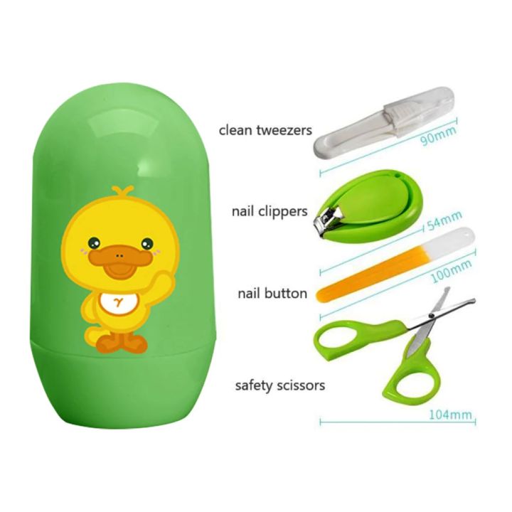 Baby Nail Clippers | Nail Scissors | Nail Clippers | Infant Nail Scissors Baby Kids Manicure Set Nail File Clippers 4 Pcs Set