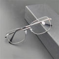 Presbyopia Glasses Magnifying Reading Glasses Square Frame Glasses Metal Frame Glasses Real Glass Lens Glasses. 