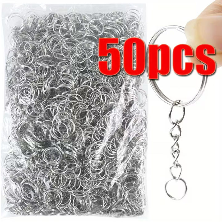 Fine Metal Alloy Key rings Key Chains With Round Split Jump Ring ...