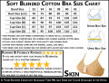 Classic Cotton Bra Brazier for Women Undergarments and Non-wired Brazzer with Chikan Embroidery. 