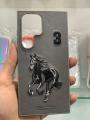 Samsung S24 S23 S22 Ultra Leather Case 3D Embroidery Premium Protective Back Cover. 