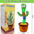 Dancing Cactus Talking Toy, Cactus Plush Toy, Wriggle & Singing Recording Repeat What You Say Funny Education Toys for Babies Children Playing(Cactus Toy). 