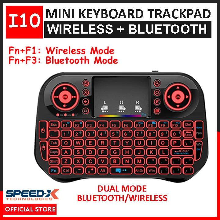 SpeedX%20I10%20Mini%20Wireless+Bluetooth%20Keyboard%20for%20Smart%20TV,%20Phones%20Devices%20Backlit%20Light%202.4ghz%20Keyboard%20With%20Touchpad%20-%20Image%203