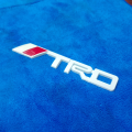 TRD 3D Metal Car Letters | TRD Sticker in Red color and White color | Trunk Badge TRD Emblem TRD Logo Accessories. 