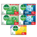 Dettol Soap Rainbow Promo - FREE Fresh 80gm with Original 110gm Pack of 2 + Cool 110gm Pack of 2. 