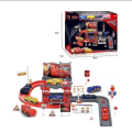 Lightning McQueen Car Track Parking Garage Play Set | 29 Pieces Racing Track & Parking Station Toy for Kids. 