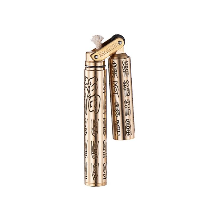 Haoyunda Nunchucks Dragon Stick Nunchaku Pure Copper Stainless Steel Material Creative New Kerosene Lighter Wholesale