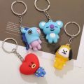 3D KPOP BTS BT21 Keychain Collection Keyring COOKY CHIMMY SHOOKY RJ. 