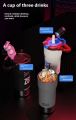 Imported 800ml Large Capacity Stainless Steel Vehicle Mounted Portable Insulated Tumbler with Steel Straw for Kids and Girls Thermal Flask. 