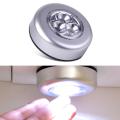 Led tap touch light Stick-on Push Button Touch Lights | 3 LED Push Touch Lamp | Wardrobe Light | Kitchen Cabinet Closet Night Wall Light Operates on 3AAA Battery (Not Included). 