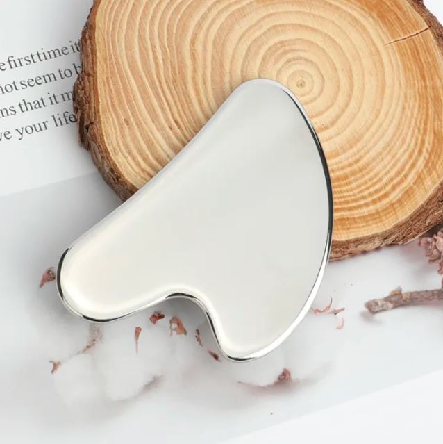 Gua Sha Facial Tool Stainless Steel Guasha Scraping Massage Scraper Face Massager  Gua Sha Board Beauty Skin Care