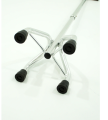 uad Cane with Small Base - Quad Walking Cane with Offset Cane Handle and Adjustable Height - 4 Tip Cane for Stability, Grey/Silver. 